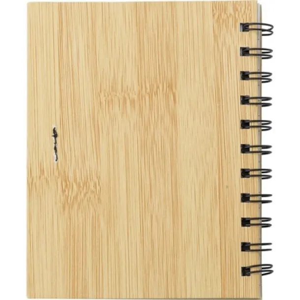  Memo holder, notebook, sticky notes, ball pen brown