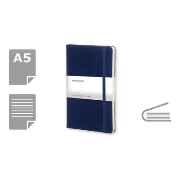  MOLESKINE notes, cca A5 navy blue