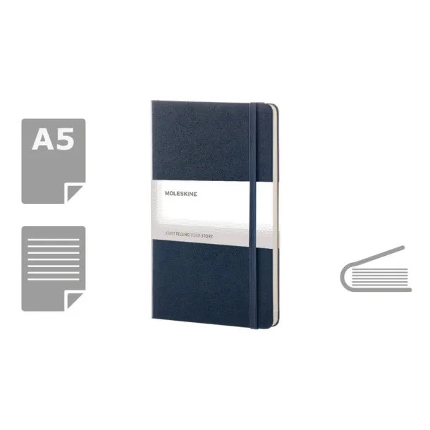  MOLESKINE notes, cca A5 dark blue