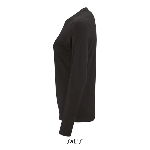 Ženska majica dugih rukava, 190 g/m2 - SOL'S Crna