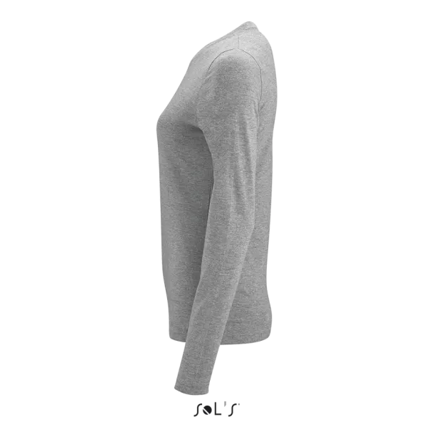  Ženska majica dugih rukava, 190 g/m2 - SOL'S Grey Melange