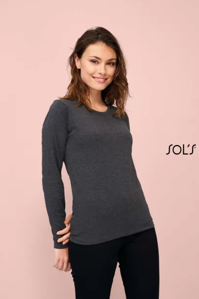  SOL'S IMPERIAL LSL WOMEN - LONG-SLEEVE T-SHIRT - SOL'S Tamno Kahki