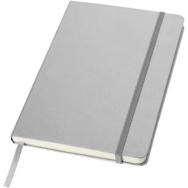 Classic A5 hard cover notebook - JournalBooks Silver