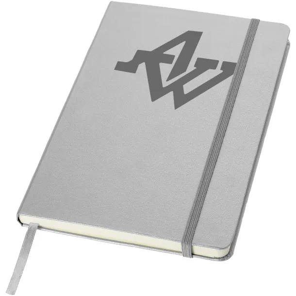 Classic A5 hard cover notebook - JournalBooks Silver