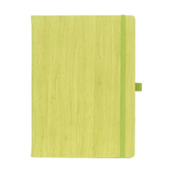 WOODY MAXI B5 notebook with elastic band and pen loop Kiwi