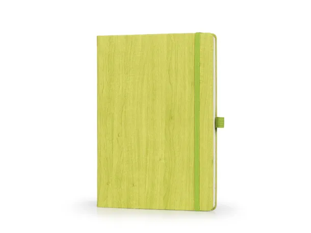 WOODY MAXI B5 notebook with elastic band and pen loop Kiwi