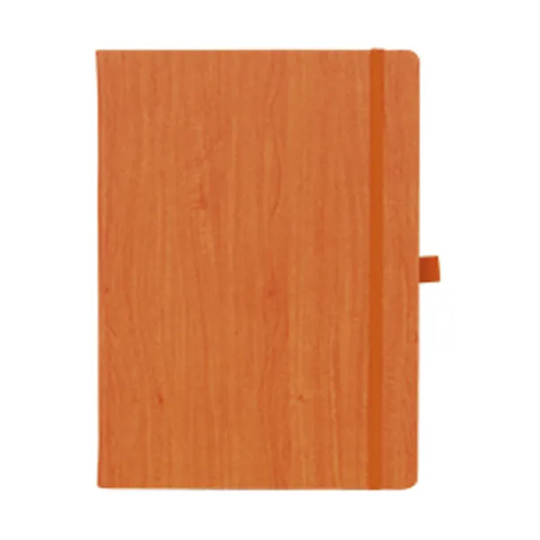 WOODY MAXI B5 notebook with elastic band and pen loop Orange