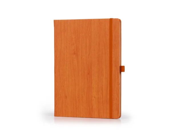 WOODY MAXI B5 notebook with elastic band and pen loop Orange