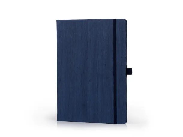 WOODY MAXI B5 notebook with elastic band and pen loop Blue