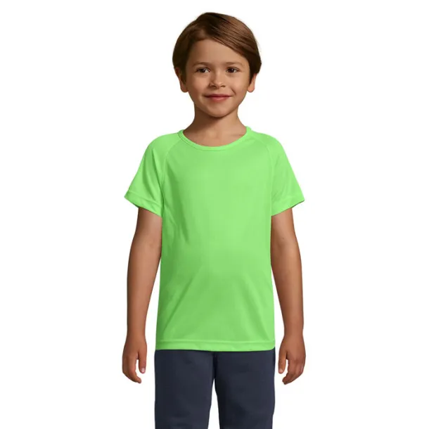 SPORTY KIDS TSHIRT-140g Neon green