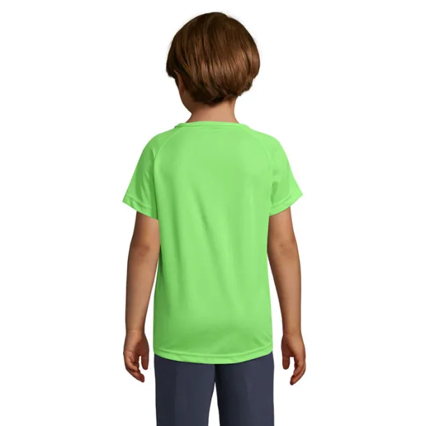 SPORTY KIDS TSHIRT-140g Neon green