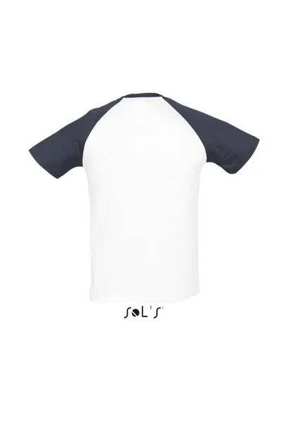  SOL'S FUNKY - MEN'S 2-COLOUR RAGLAN SLEEVES T-SHIRT - SOL'S White Navy