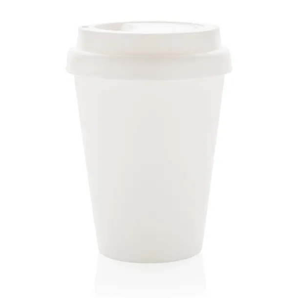  Reusable double wall coffee cup 300ml - XD Collection White 