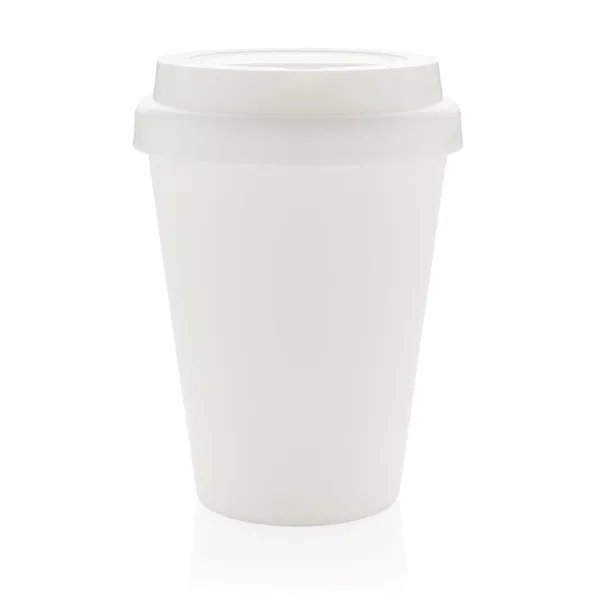  Reusable double wall coffee cup 300ml - XD Collection White 