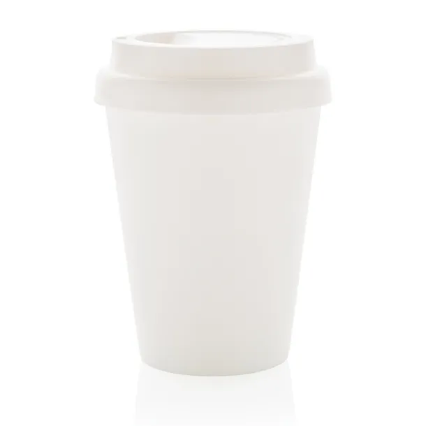  Reusable double wall coffee cup 300ml - XD Collection White 