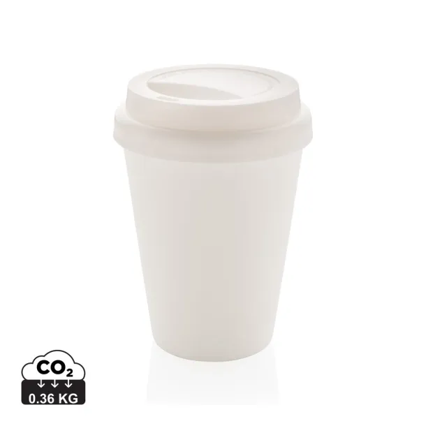  Reusable double wall coffee cup 300ml - XD Collection White 