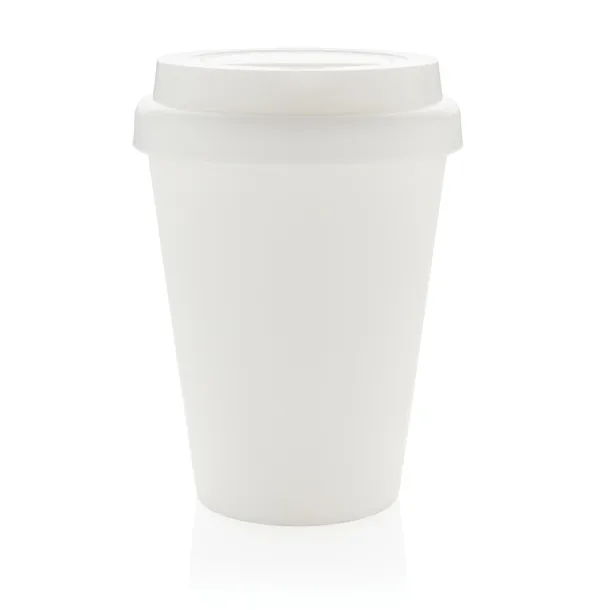  Reusable double wall coffee cup 300ml - XD Collection White 