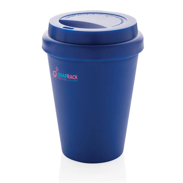  Reusable double wall coffee cup 300ml - XD Collection Blue 