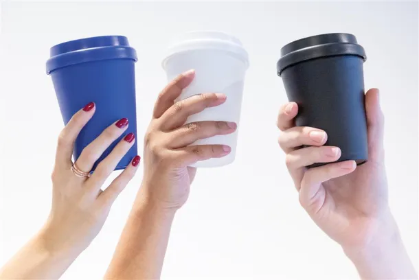  Reusable double wall coffee cup 300ml - XD Collection Blue 