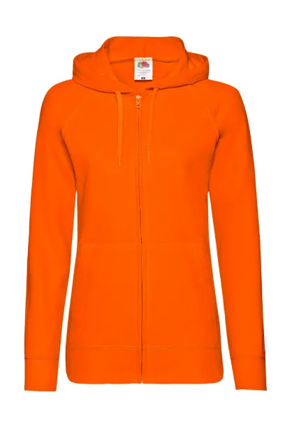  Ladies Lightweight Hooded Sweat Jacket - Fruit of the Loom Narančasta