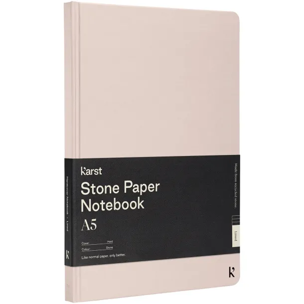 Karst® A5 hardcover notebook - Karst® Light pink