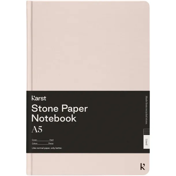 Karst® A5 hardcover notebook - Karst® Light pink