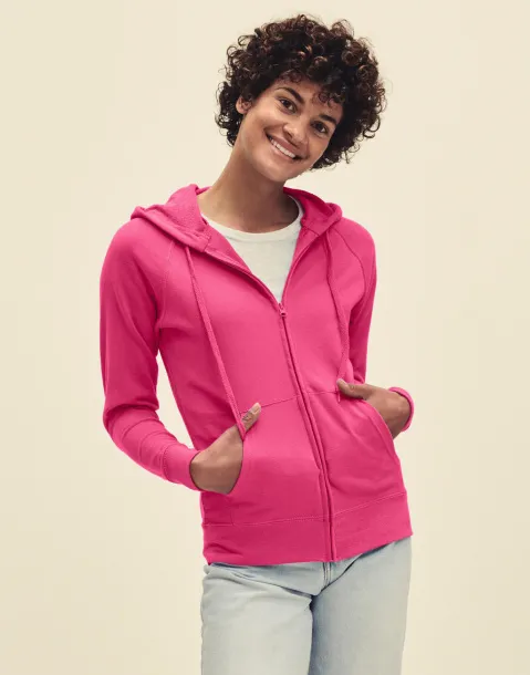  Ladies Lightweight Hooded Sweat Jacket - Fruit of the Loom