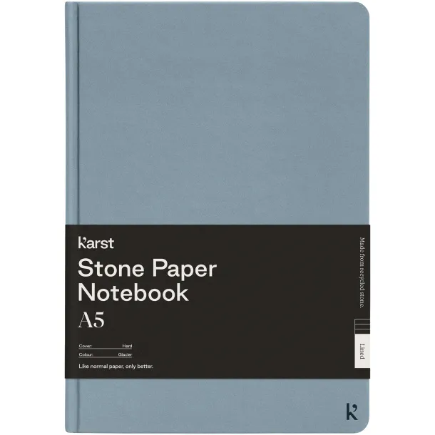 Karst® A5 hardcover notebook - Karst® Light blue