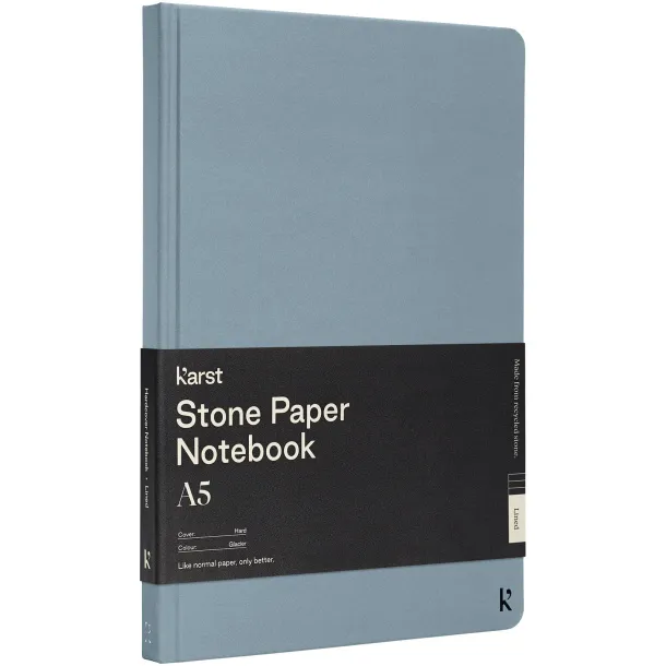 Karst® A5 hardcover notebook - Karst® Light blue