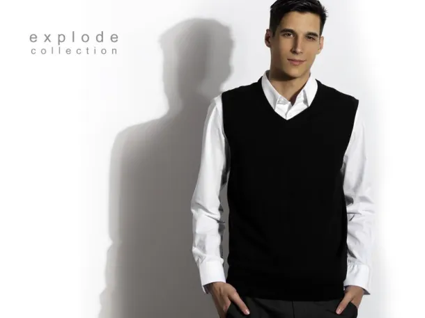 FORD men’s V neck pullover - EXPLODE Black