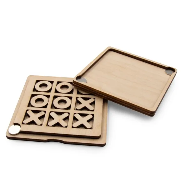 Edony Tic Tac Toe game beige