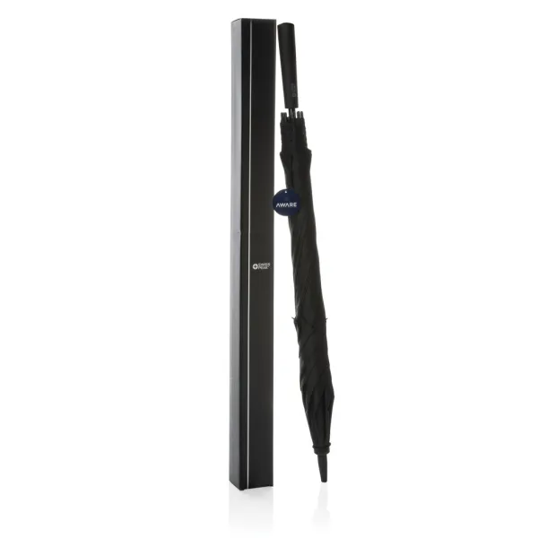  Swiss peak AWARE™ Tornado 23” storm umbrella - Swiss Peak Black 