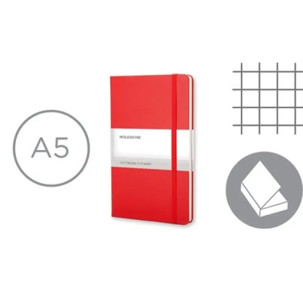  MOLESKINE notes, cca A5 Crvena