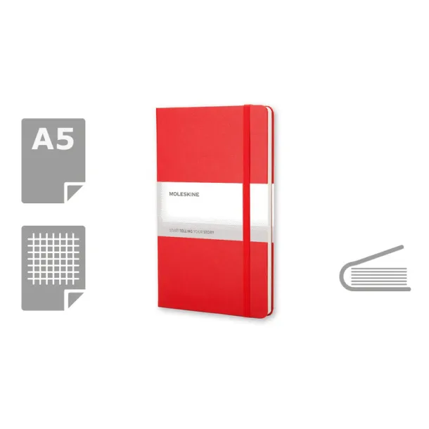  MOLESKINE Notebook approx. A5 red