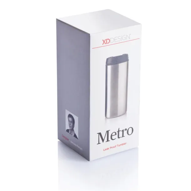  Metro tumbler - XD Xclusive Silver Black