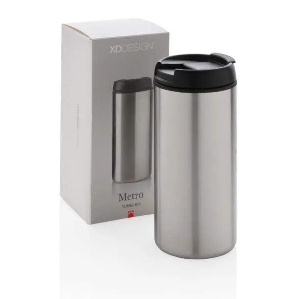  Metro tumbler - XD Xclusive Silver Black