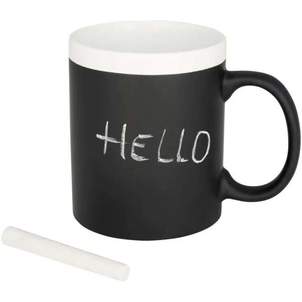 Chalk-write 330 ml ceramic mug - Bullet White