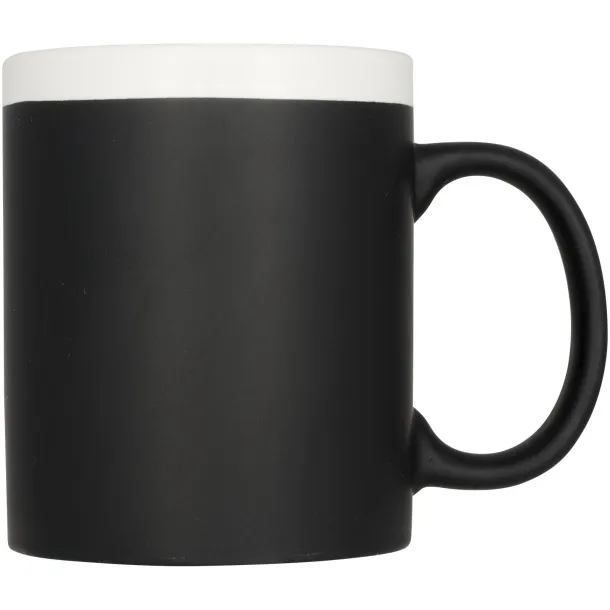 Chalk-write 330 ml ceramic mug - Bullet White