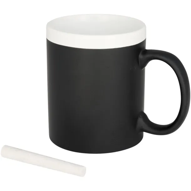 Chalk-write 330 ml ceramic mug - Bullet White