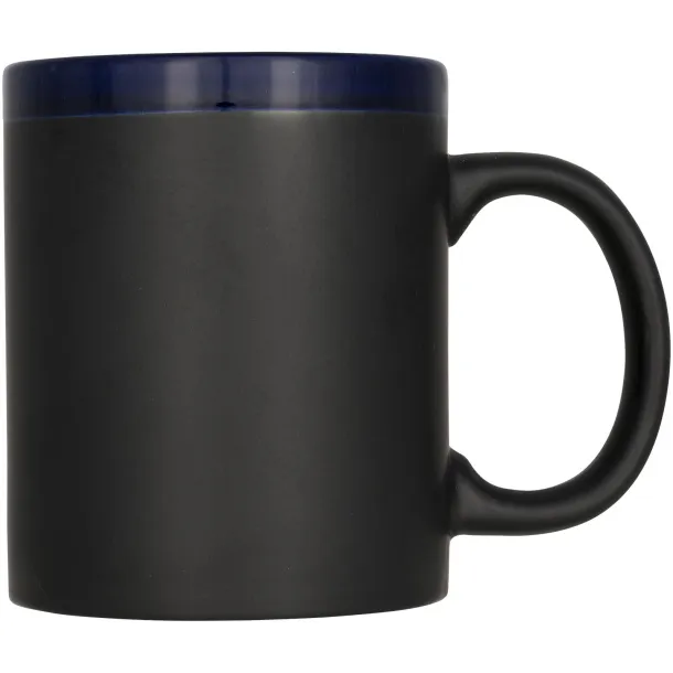 Chalk-write 330 ml ceramic mug - Bullet Blue