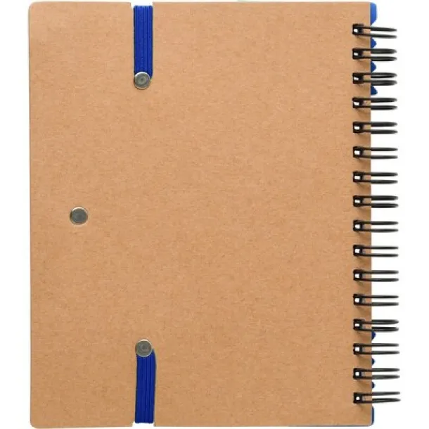  Memo holder, notebook, sticky notes, ball pen Plava