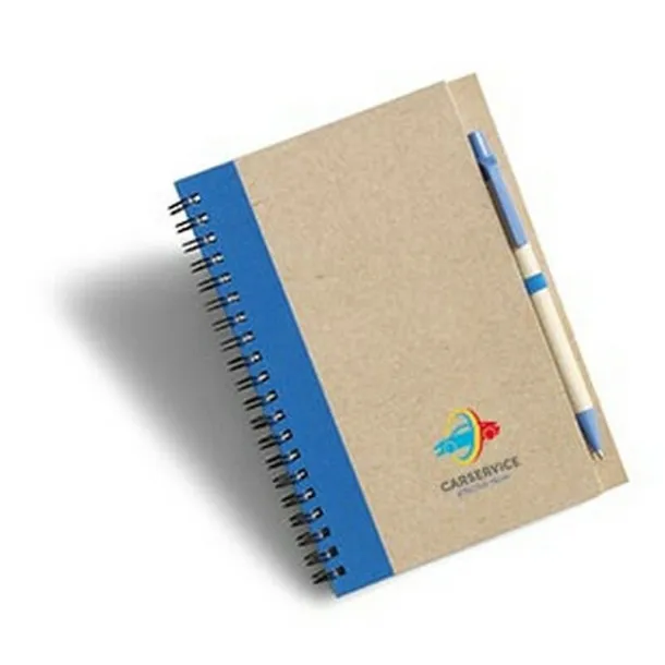  Notebook approx. A5 with ball pen Plava