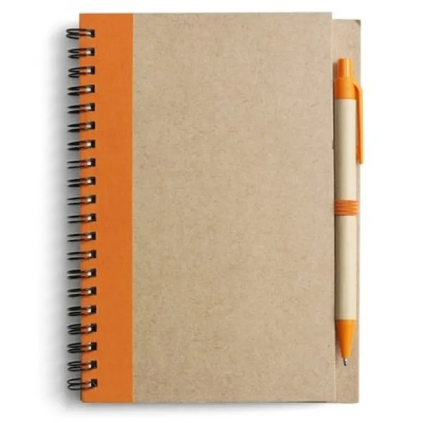  Notebook approx. A5 with ball pen orange