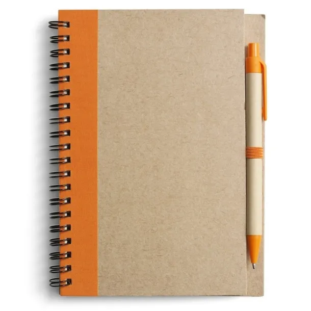  Notebook approx. A5 with ball pen orange