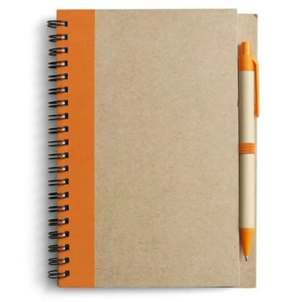  Notebook approx. A5 with ball pen orange