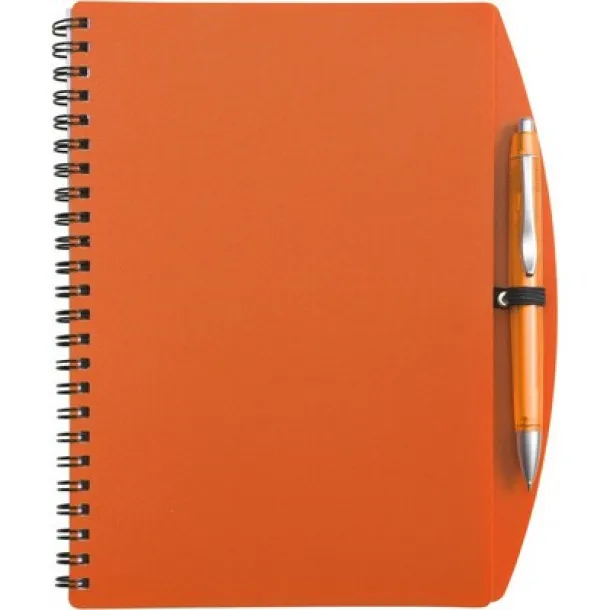  Notebook approx. A5 with ball pen orange