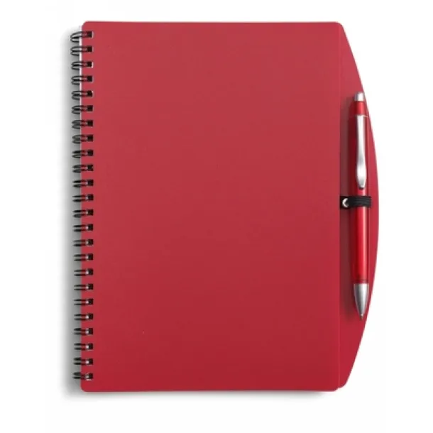  Notebook approx. A5 with ball pen red