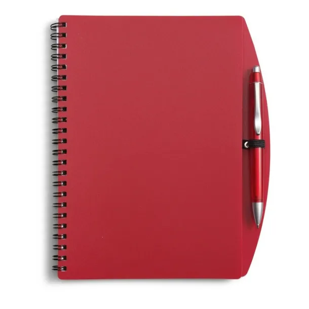  Notebook approx. A5 with ball pen red