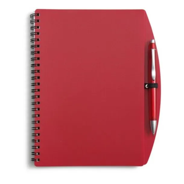  Notebook approx. A5 with ball pen red