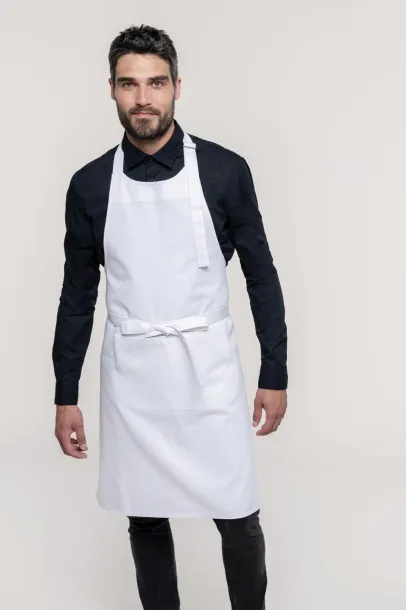  COTTON APRON HIGH-TEMPERATURE WASHABLE - Kariban White